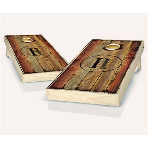 AJJCornhole 2' x 4' Burned Monogram Solid Wood Cornhole Board & Reviews ...