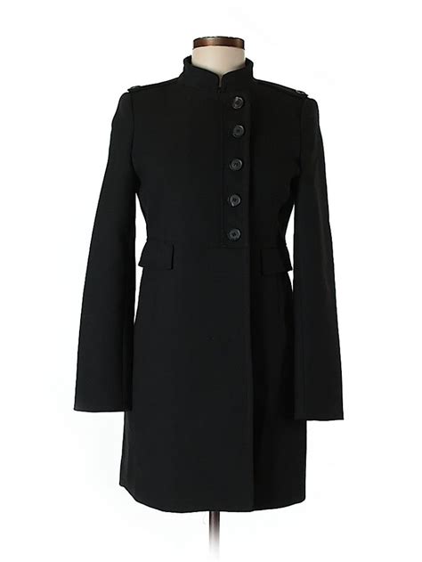 Zara Basic Solid Black Coat Size M Off Coat Zara Coat Zara Basic