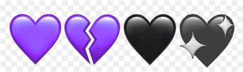 Purple Hearts Heart Broken Heartbroken Aesthetic Aesthetics Purple