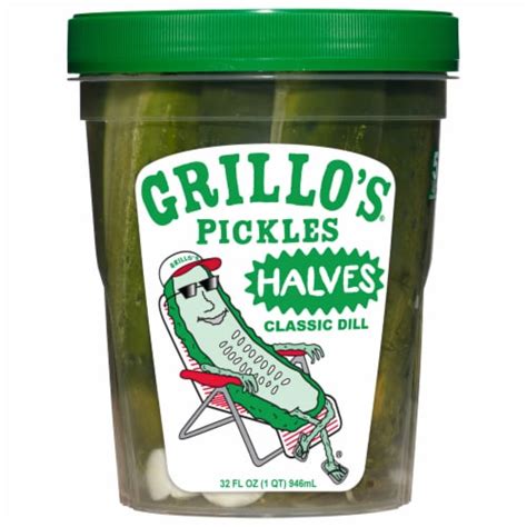 Grillo S Pickles Classic Dill PIckle Halves 32 Fl Oz Smiths Food