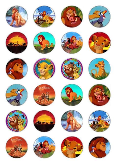 Lion King Cupcake Topper Peter Brown Bruidstaart