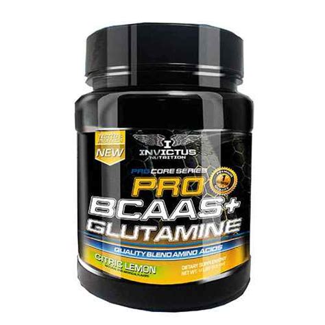 Pro Bcaas Glutamina Gr Invictus Nutrition Amino Cidos