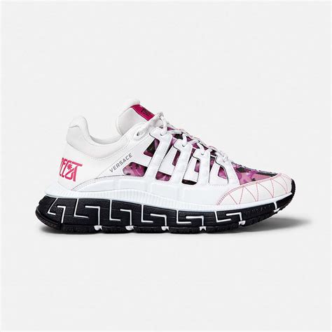 Versace Women Trigreca Sneakers-White