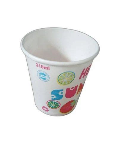 Packet Size 100 Piece Per Roll 210ml Printed Paper Cups 200 Ml At Rs