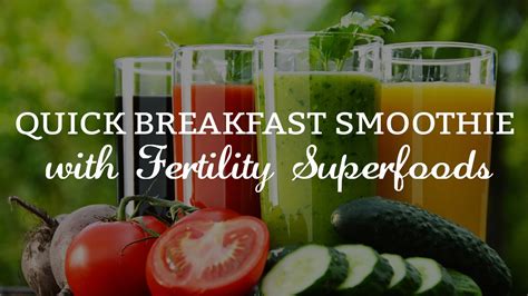 Quick Breakfast Smoothie With Fertility Superfoods Youtube