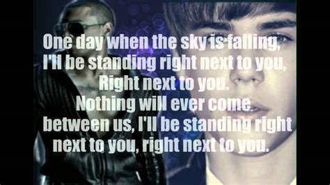 Chris Brown Ft Justin Bieber Next To You Lyrics On Screen Youtube