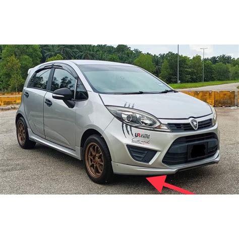 Ready Stockproton Iriz Front Skirt Oe Polyurethane Skirt Lip Bodykit