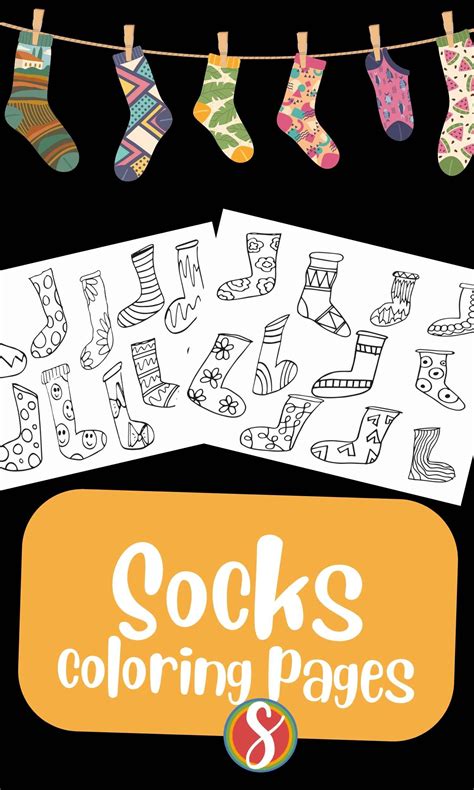 Sock Coloring Pages