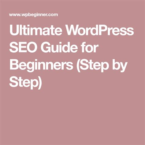 WordPress SEO Made Simple A Step By Step Guide UPDATED Wordpress