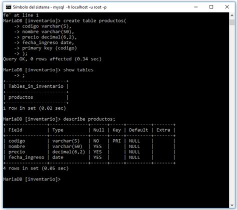 Como Crear Base De Datos Mysql Desde La Consola De Comandos Youtube Images