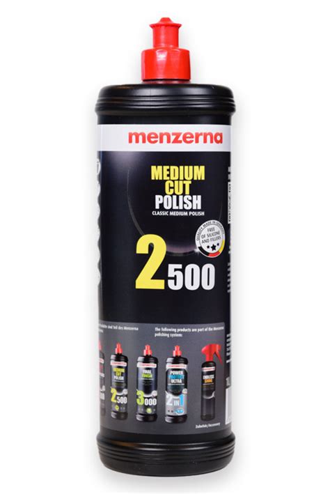 Menzerna Medium Cut Polish 2500 Revolution Detailing Supplies