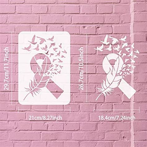 Breast Cancer Ribbon Stencil Template