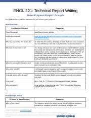 ENGL 221 Module 8 Proposal Sheet UPDATED Docx ENGL 221 Technical