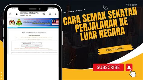 CARA SEMAK SEKATAN PERJALANAN KE LUAR NEGARA SEBELUM MELANCONG YouTube