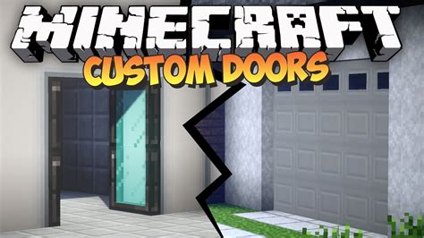 Minecraft: CUSTOM DOORS MOD - Malisis Doors Mod Showcase | FunnyDog.TV