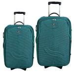 Buy Airfancy Blue Polyester Trolley Bag Set Of Combo Online