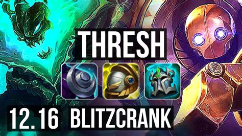 Thresh Kalista Vs Blitzcrank Lucian Sup M Mastery