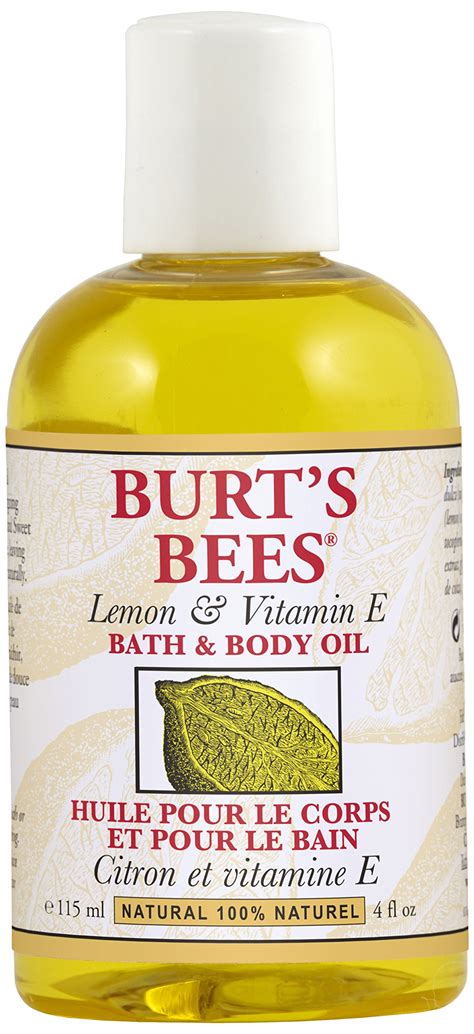 Burts Bees Lemon And Vitamin E Body And Bath Oil 115ml Buy Online In