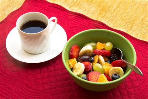 Fruit Bowl and Coffee stock photo. Image of mixed, eating - 24356958