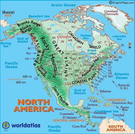 Landforms Of North America Worksheets