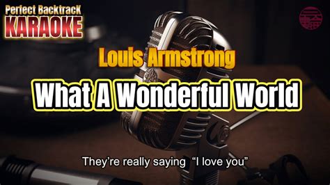 Karaokedtm Louis Armstrong What A Wonderful World Louisarmstrong