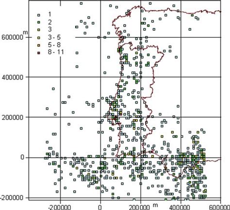 Number of earthquakes with magnitude greater than 3.5 for each ...