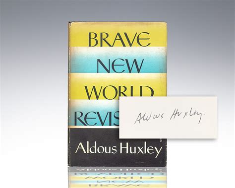 Brave New World Revisited Raptis Rare Books Fine Rare And