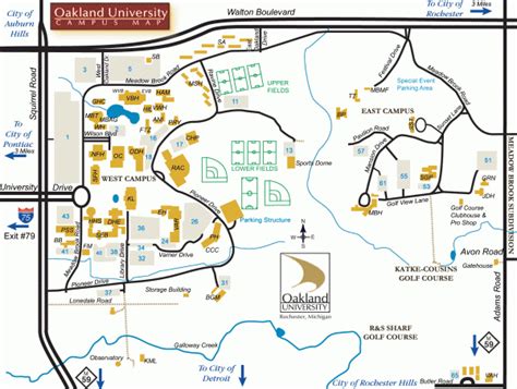 Oakland University Campus Map Zip Code Map | Images and Photos finder