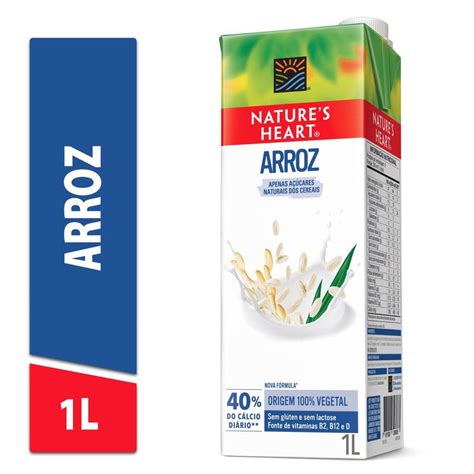 Bebida Vegetal Natures Heart Arroz 1l Bretas Supermercado