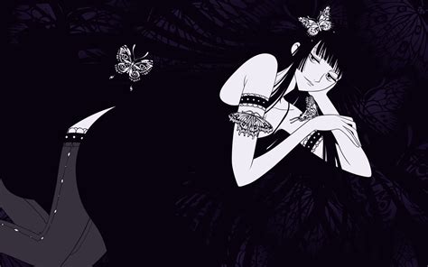 Wallpaper 1920x1200 Px Anime Girls Black Hair Butterfly Dark