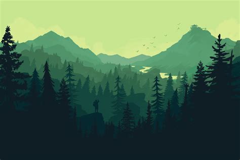 Procreate Mountain Landscape Stamps Mountain Forest Stamps Etsy