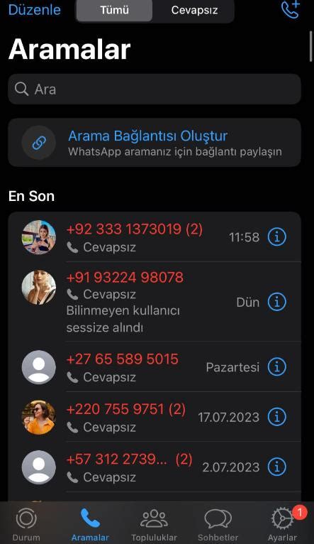 Whatsapp Dan Gelen Yabanc Numara Aramalar Ikayetvar