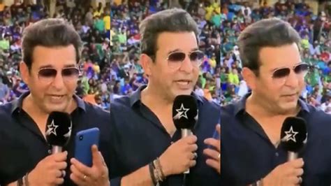 Asia Cup Watch Wasim Akram S Furious Reaction As Broadcaster