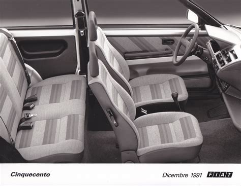 Fiat Cinquecento interior (December 1991) | Fiat cinquecento, Fiat ...