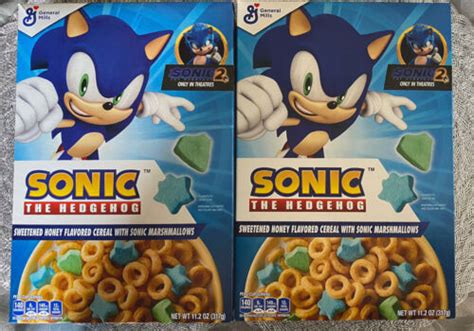 Rare 2 Boxes Sonic The Hedgehog Cereal General Mills India Ubuy