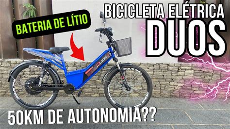 Bicicleta El Trica Duos Bateria De L Tio Km De Autonomia Ser