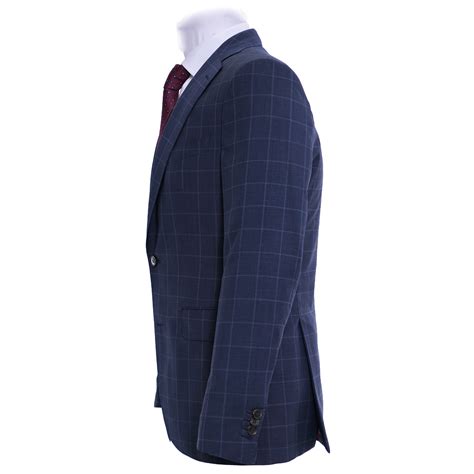 Petrol Blue Check Suit Esclot Tailoring London