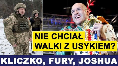 Kliczko W Kamasze Fury Nie Chcia Usyka Youtube