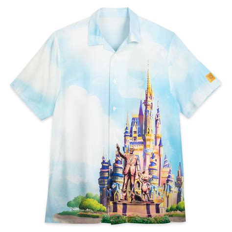 Cinderella Castle Woven Shirt For Adults Walt Disney World Th