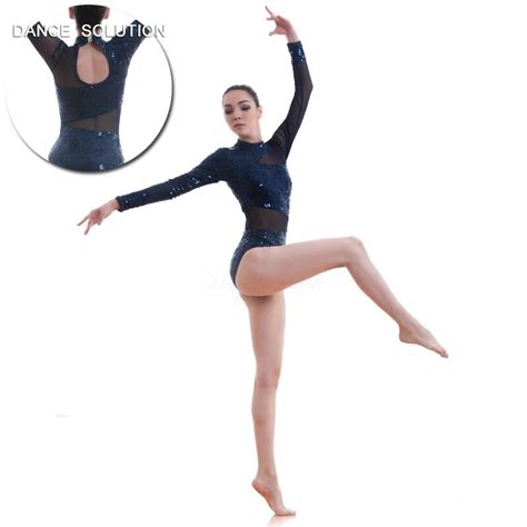 Women Ballet Dress Gymnastic Leotard Sleeveless Cut Out Front