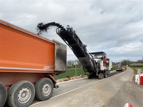 les travaux ont repris sur la route du leclerc