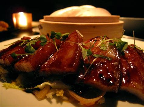 Buddakan Hoisin Glazed Pork Belly And Steamed Buns Pork Glaze Pork Belly Pork