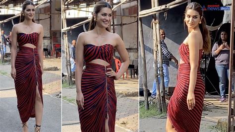 Kriti Sanon Stunning Hot At Shehzada Movie Promotion Kriti Sanon