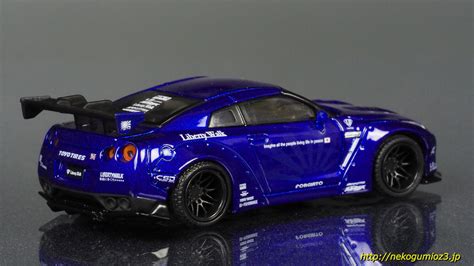 Tsm Model Mini Gt 【no 34】 1 64 Lb★works 日産 Gt R R35 【gtウイング キャンディ ブルー】 レビュー Nissan Mini Gt L