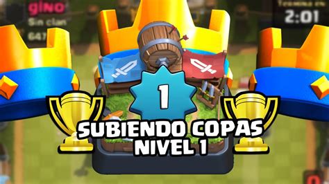 CUENTA NIVEL 1 EN COLISEO BÁRBARO CLASH ROYALE SUBIENDO COPAS