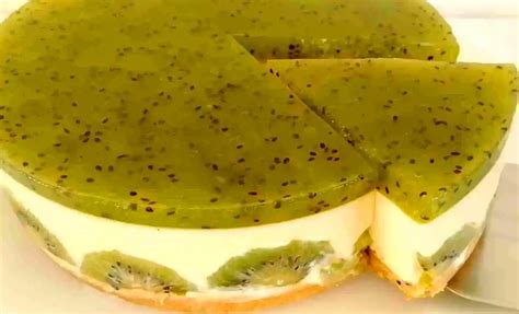 Kiwi Torte Mit Frischk Se Ohne Backen Rezept Schnelle Und Einfache