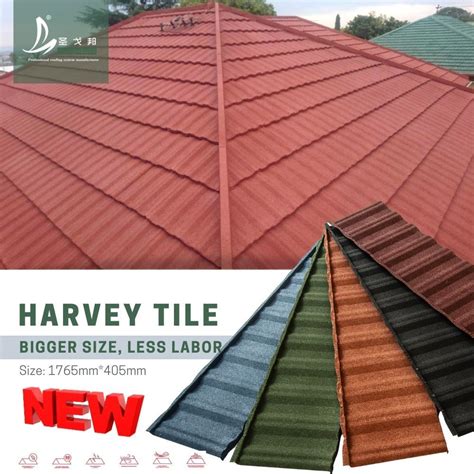 Cambodia Metal Roofing Sheet Long Span Roof Price Colorful Stone Coated Steel Roof Tiles Roof