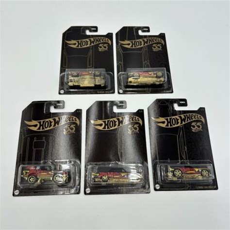 New Hot Wheels Pearl And Chrome Th Anniversary Set Of