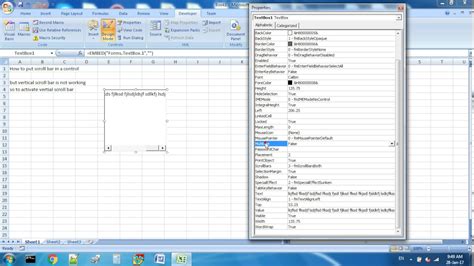 How Do I Add A Scrollbar To A Cell In Excel At Pedro Varnado Blog