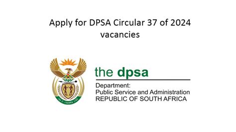 Apply For Dpsa Circular Of Vacancies Jobcare